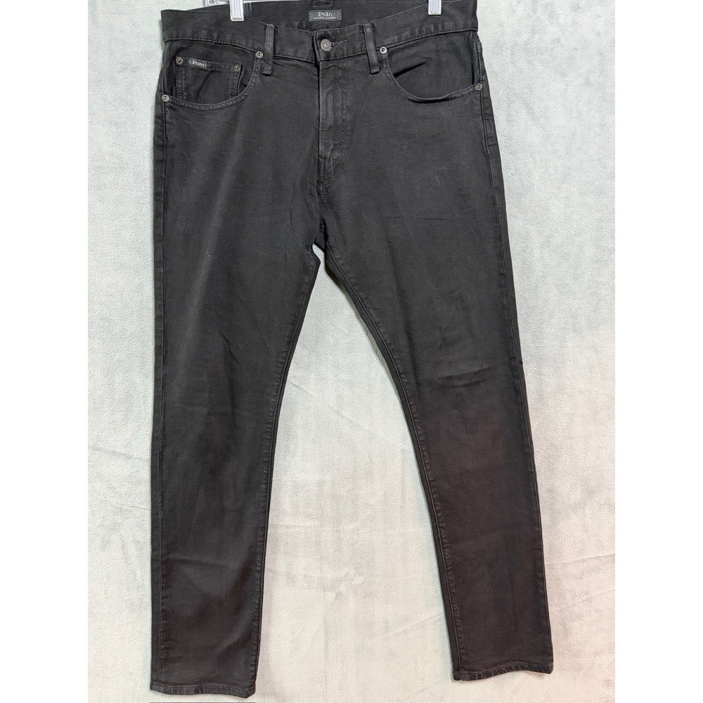 Vintage Polo Ralph Lauren Jeans Men's 33X32 Black Hampton Straight Classic